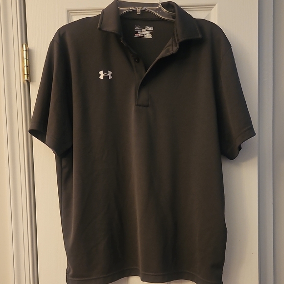 Under Armour Gray Polo Shirt Sporty Casual Design - Picture 1 of 3
